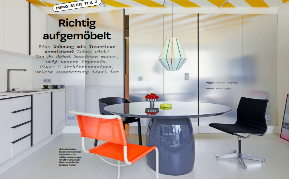 Neue Ausgabe finanzielle im März 2024: Tipps wie du deine möblierte Wohnung vermietest