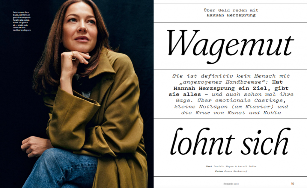 Hannah Herzsprung in finanzielle: Jetzt neue Ausgabe bestellen