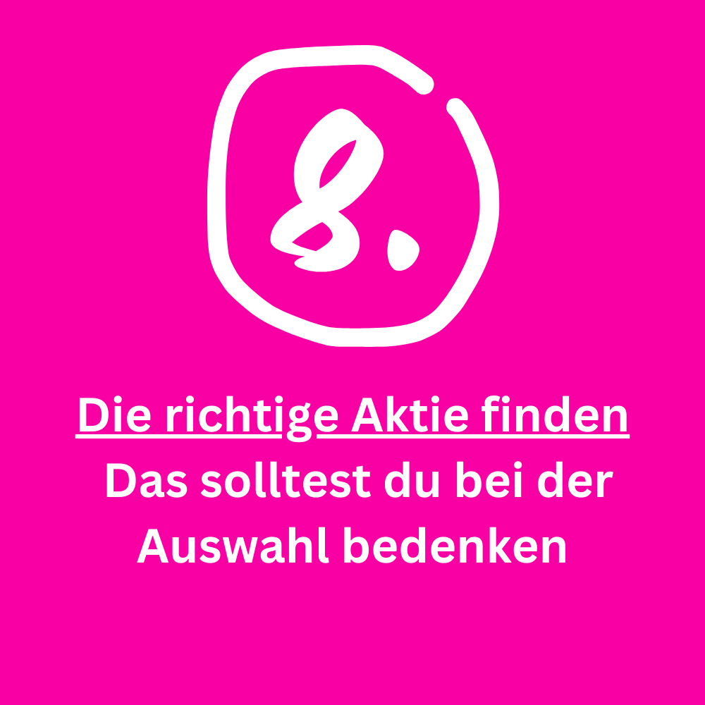 finanzielle Finanz Bootcamp Die richtige Aktie finden