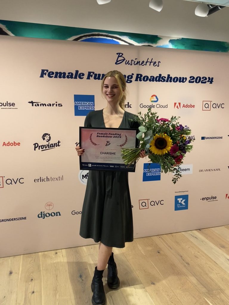 Gründerin Katharina Dominik bei der Female Funding Roadshow in Hamburg