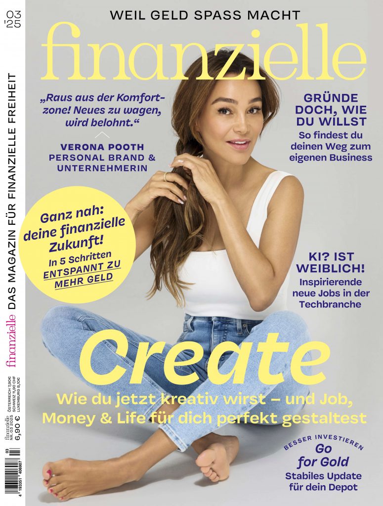 Cover neue Ausgabe finanzielle 03/2025 Verona Pooth