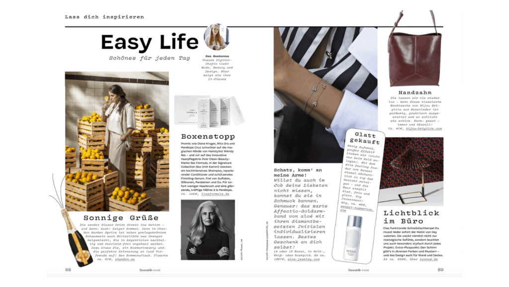 Neue Magazin-Ausgabe finanzielle: Rubrik Easy Life
