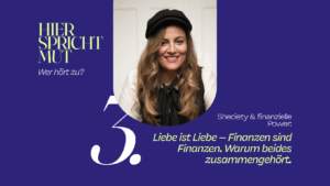 Grafik mit Bild: Saina Cortez hat eine Kolumne namens Hier spricht Mut. Wer hört zu? auf finanzielle.de