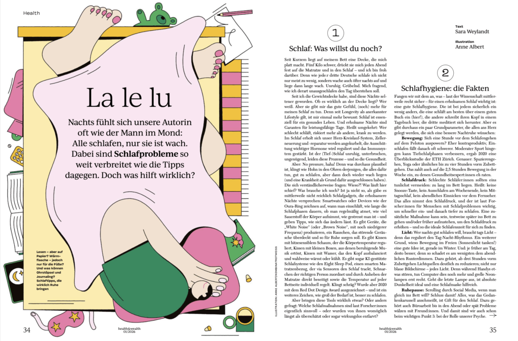 finanzielle hat ein neues Magazin herausgebracht: health & wealth