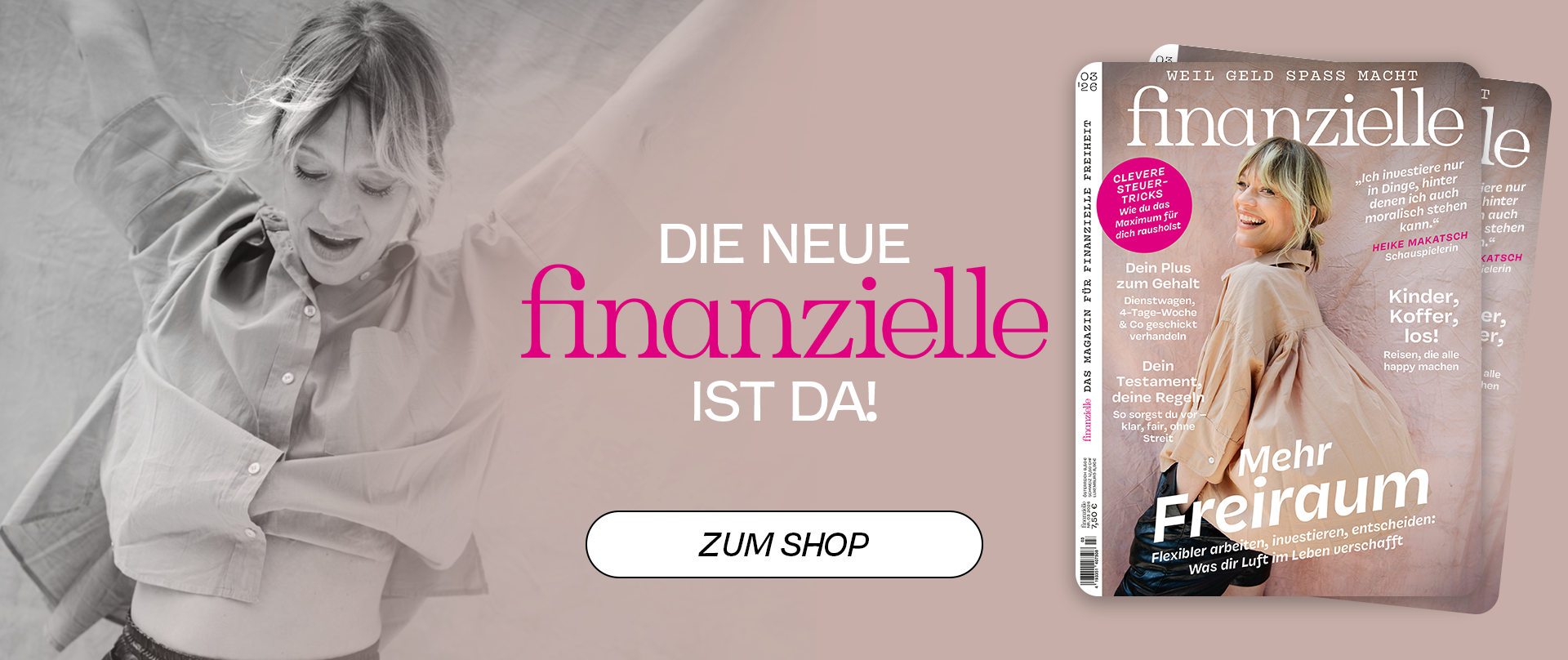 Die neue Ausgabe finanzielle 03/2026 mit Heike Makatsch im Shop versandkostenfrei bestellen
